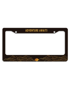 Marco de Placa de Licencia Smoaffly Aventura 30.5x15.2 cm