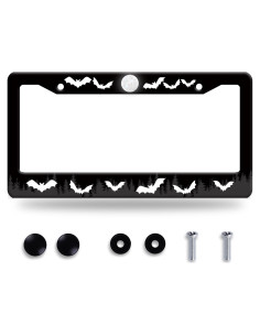 Marco de Placa de Licencia GORSNKYE Acero Inoxidable 31.2x16cm