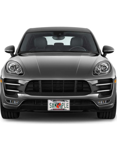 Marco de Placa de Licencia VOXIN Metal Negro 30.5x15.2 cm