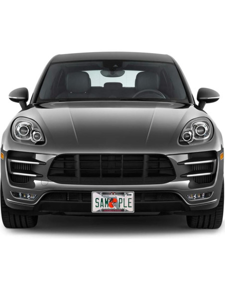 Marco de Placa de Licencia VOXIN Metal Negro 30.5x15.2 cm