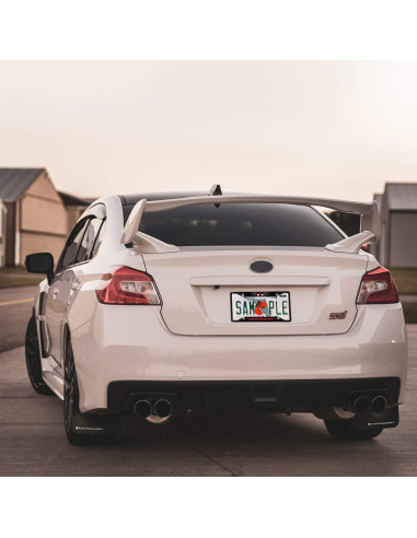 Marco de Placa de Licencia VOXIN Metal Negro 30.5x15.2 cm