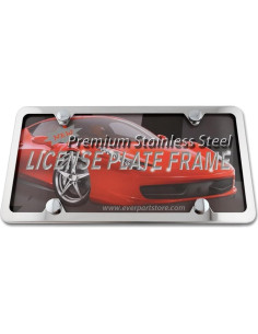 Marco de Placa de Licencia Acero Inoxidable LFPartS 4 Agujeros 2