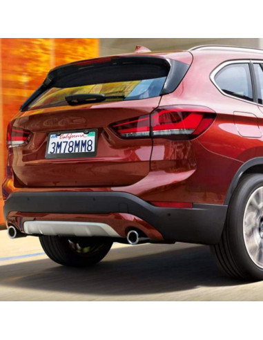 Marco de Placa de Licencia Aluminio Negro YoUoY - Paquete de 2