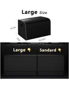 Organizador de Maletero de Cuero GMQ Plegable 54.6x33x31.8 CM 2