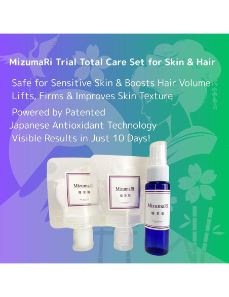 Conjunto de Cuidado de Piel MizumaRi - 3 Piezas Anti-Envejecimiento Conjunto de Cuidado de Piel MizumaRi - 3 Piezas Anti-Envejecimiento