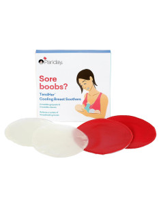 TendHer Almohadillas de Gel Reutilizables para Lactancia - Alivio Dolor Pezones