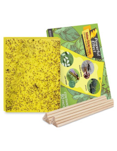 Trampa Adhesiva Amarilla para Moscas de Fruta Kensizer 50-Pack