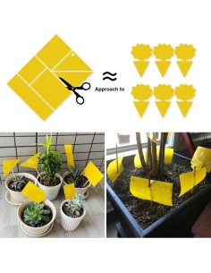 Trampa Adhesiva Amarilla para Moscas de Fruta Kensizer 50-Pack 2