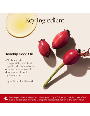 Aceite de Rosa Mosqueta Orgánico Trilogy 43g - Piel Perfecta