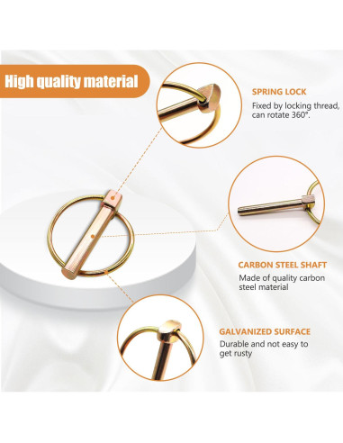 Kit de Pasadores de Seguridad Mankk 12 Piezas Alta Resistencia