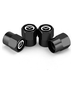 Tapa de Válvula de Neumático HiSport Hex 016 Negra 4 Piezas