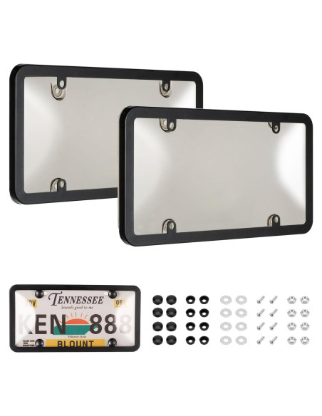 Cubierta y Marco de Placa de Licencia Tzuoen MX0001 Claro