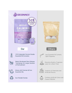 Bombas de Ducha Aromaterapia SEONNIX 15 Piezas Lavanda 2