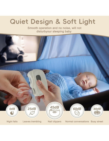 Cortador de Uñas Eléctrico SavEase 3-en-1 con Luz LED