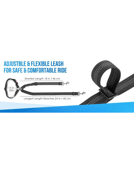 Cinturón de Seguridad para Perros KOOK UDU Ajustable Rosa