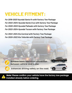 Arnés de Cableado de Remolque 4 Pines Oyviny OV2261 para Hyundai y Kia 2