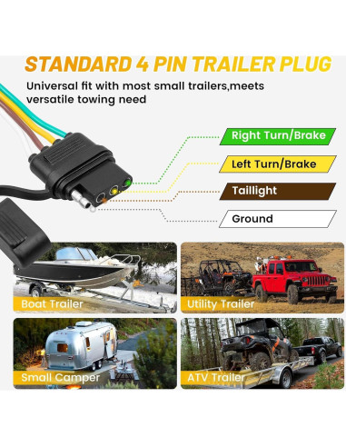 Arnés de Cableado de Remolque 4 Pines Oyviny OV2261 para Hyundai y Kia