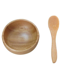 Tazón de Mezcla de Bambú Ecológico con Cuchara - 6.7cm