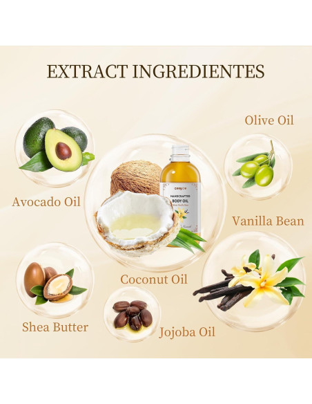 Aceite Corporal Hidratante de Vainilla Gaayou 230ml