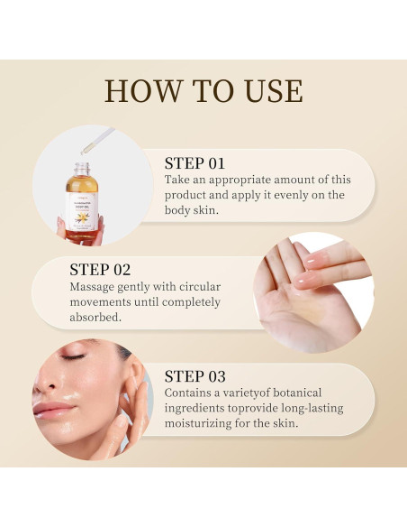 Aceite Corporal Hidratante de Vainilla Gaayou 230ml