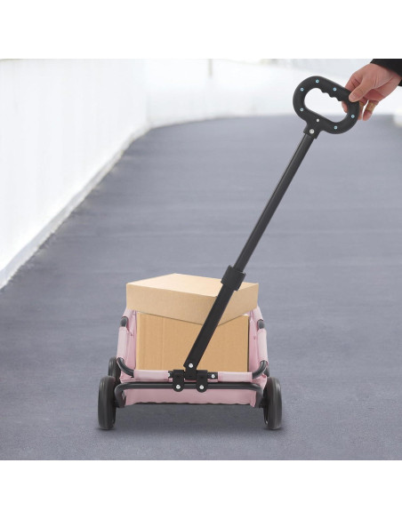 Carrito Plegable para Perros SHATUOA Rosa 7.5kg 4 Ruedas