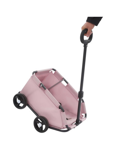 Carrito Plegable para Perros SHATUOA Rosa 7.5kg 4 Ruedas