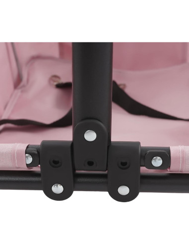 Carrito Plegable para Perros SHATUOA Rosa 7.5kg 4 Ruedas