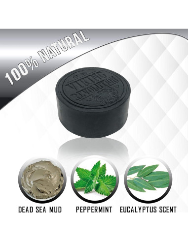 Jabón Activado de Carbón Viking Revolution 20.9 ml Natural