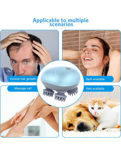 Masajeador eléctrico para mascotas Olipiter PS76D, azul 2