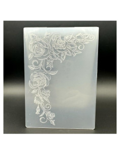 Plantilla de Embosado 3D Rosa Tridimensional 12.7x17.8 cm