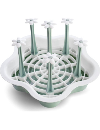 Escurridor de Botellas L-WASH Plegable con Bandeja Drenaje