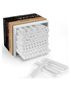 Tiza Blanca Sin Polvo ChalKaa 100 Unidades No Tóxica