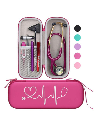 Funda de Transporte BOVKE para Estetoscopios 3M Littmann - Frambuesa