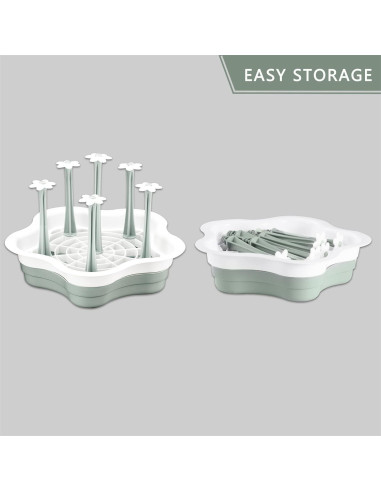 Escurridor de Botellas L-WASH Plegable con Bandeja Drenaje