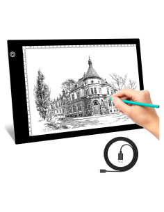 Mesa de Luz Portátil Tiktecklab KBT-A4G 9x12" LED Ajustable