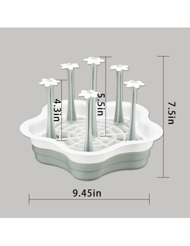 Escurridor de Botellas L-WASH Plegable con Bandeja Drenaje