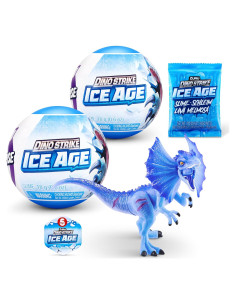 5 Sorpresa Dino Strike Era de Hielo ZURU - Paquete de 2 Dinos