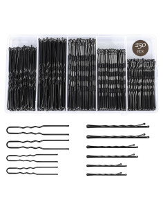 Conjunto de 250 Pinzas para el Cabello GBYMIUY - Variedad 5cm a 7cm