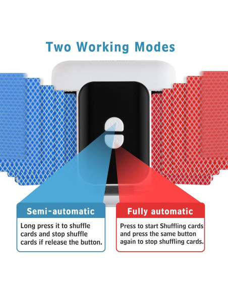 Barajador de Cartas Automático SHANTOU 1-2 Barajas Recargable
