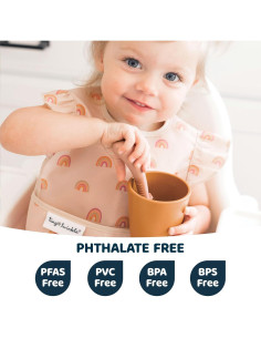 Baberos Tiny Twinkle 3pk Unicornio Impermeables para Bebé 2