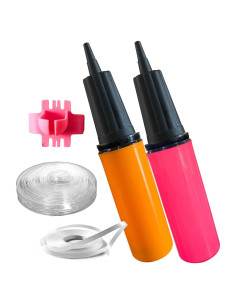 Inflador de Globos Manual WHISPER AND ROSE - 2 Bombas con Kit