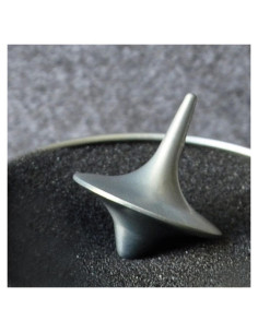 Peonza de Metal Junfamilee, Giroscopio Vintage de Zinc