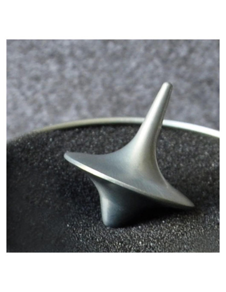 Peonza de Metal Junfamilee, Giroscopio Vintage de Zinc