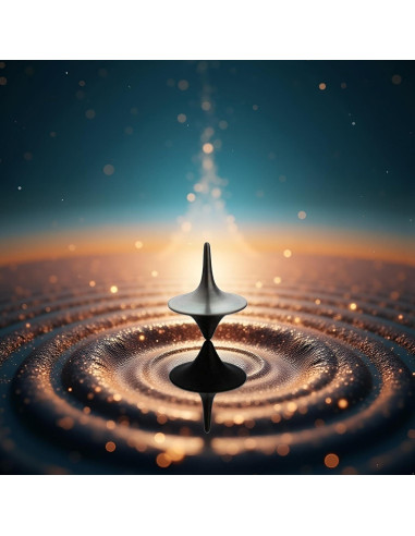 Peonza de Metal Junfamilee, Giroscopio Vintage de Zinc