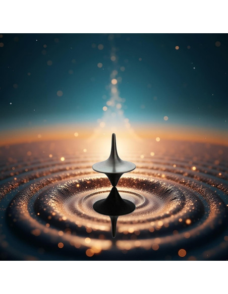 Peonza de Metal Junfamilee, Giroscopio Vintage de Zinc