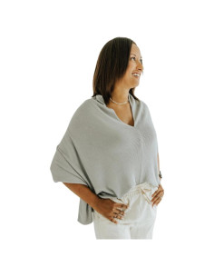 Cubierta de Lactancia Toci Mom Gris - Suave y Multiusos