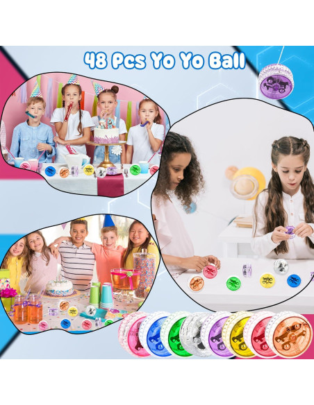 48 Yo-Yos LED Drayear para Principiantes - 5.5 cm, 8 Colores