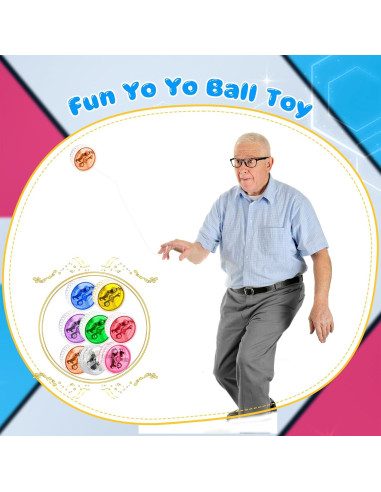 48 Yo-Yos LED Drayear para Principiantes - 5.5 cm, 8 Colores