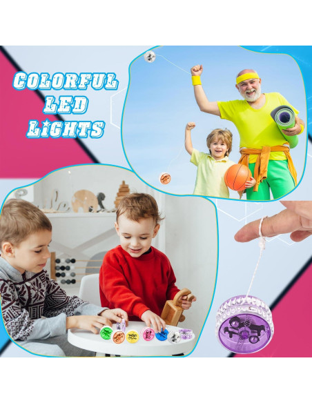 48 Yo-Yos LED Drayear para Principiantes - 5.5 cm, 8 Colores