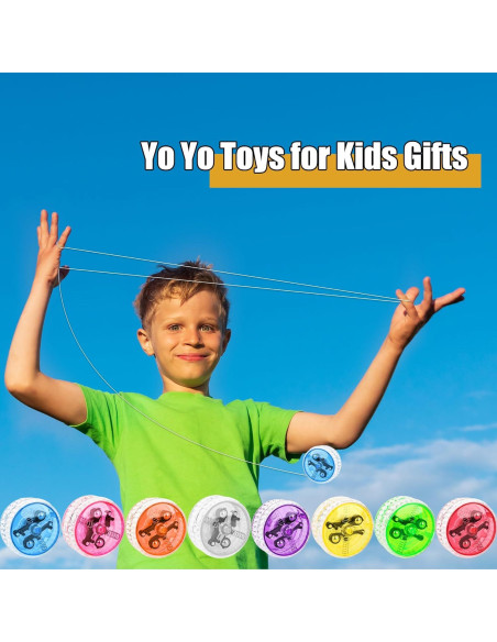 48 Yo-Yos LED Drayear para Principiantes - 5.5 cm, 8 Colores